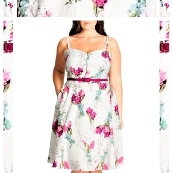 City Chic Dresses & Skirts - 18 20 22 CITY CHIC Rockabilly FIT & FLARE DRESS